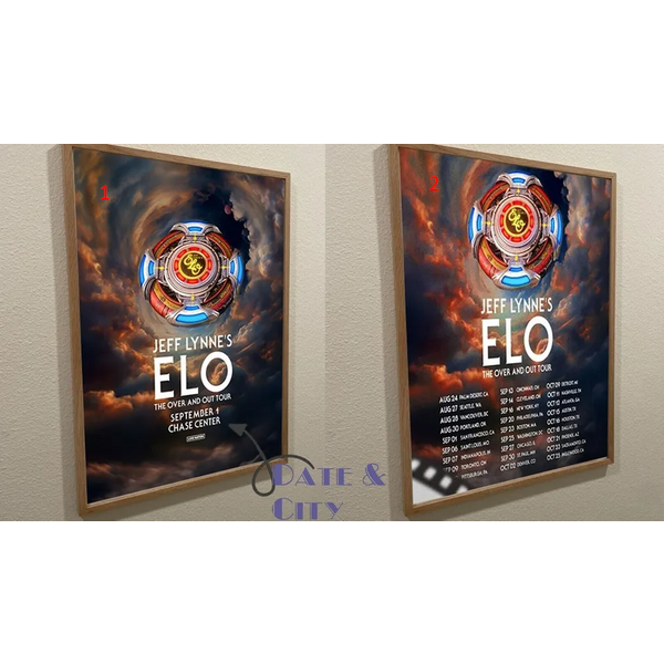 Jeff Lynne's Elo Over And Out Final Tour 2024 Poster, Home Poster-image