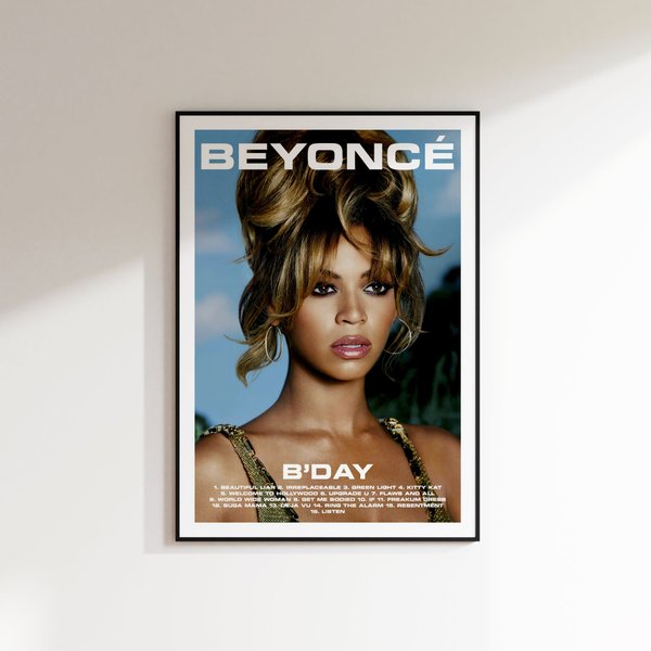 Beyonce Birthday Poster Wall Gift-image