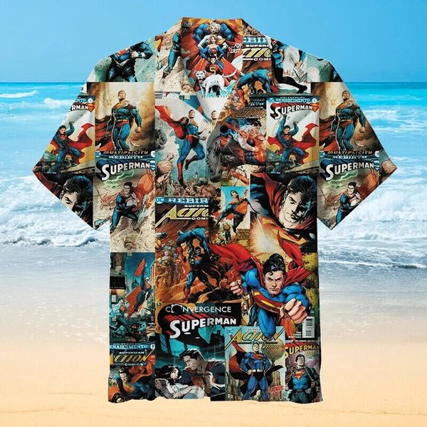 Superman Hawaiian Shirt For Fans, Beach Shirt For Family-image