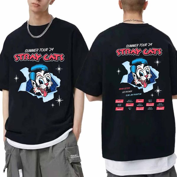 Stray Cats 2024 Summer Tour Fan Shirt-image