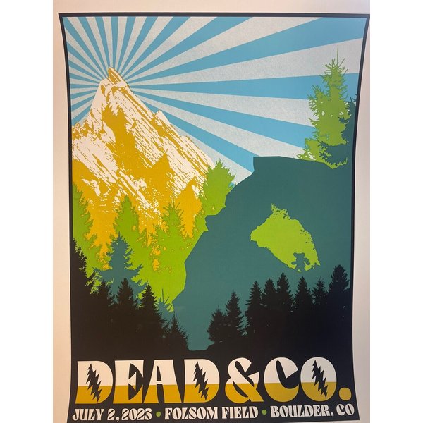 Dead And Company Vip Poster Boulder N2 Folsom Field 2023-image