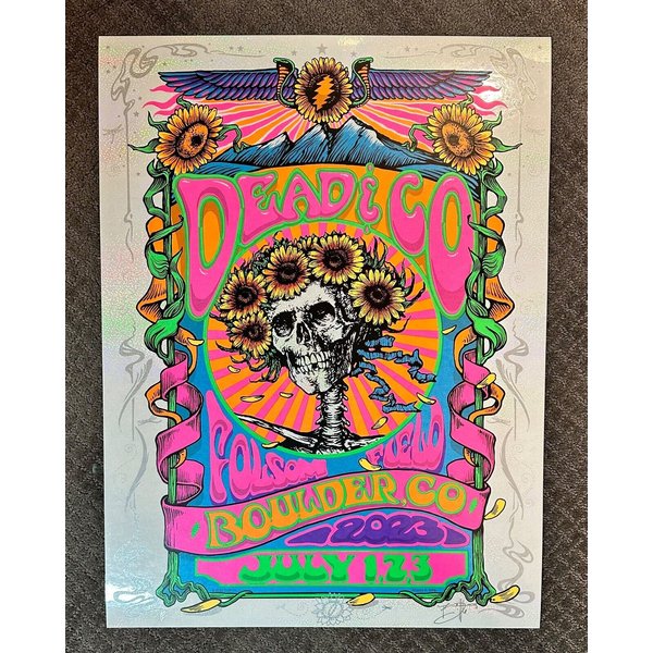 Dead And Co Boulder Co 2023 Orig Sparkle Foil Gig Poster-image