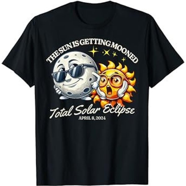 Sun Is Getting Mooned Shirt, Total Solar Eclipse April 8Th 2024 Shirt-image
