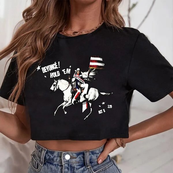 Beyonce Cowboy Carter T-Shirt Women Crop Top-image