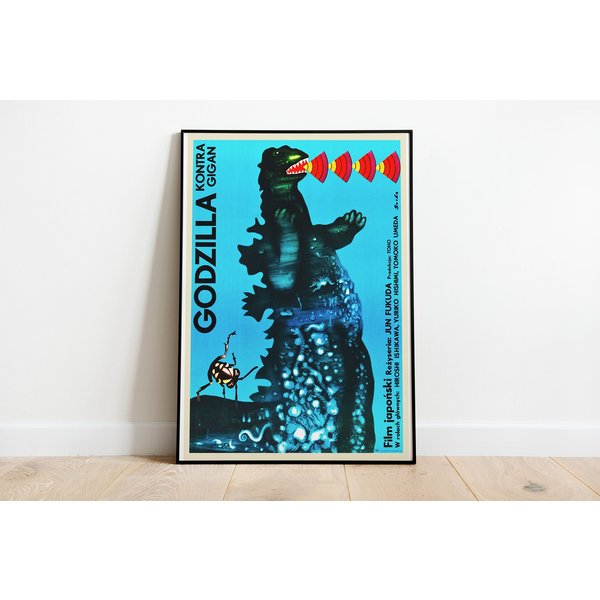 God Zilla Kontra Gigan Polish Movie Poster-image