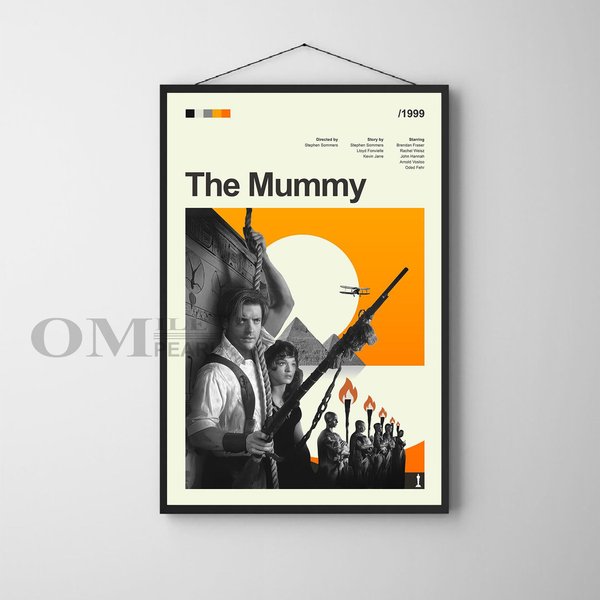 Mid Century Modern The Mummy Movie Poster-image
