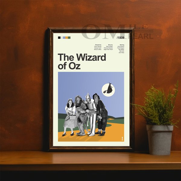 Mid Century Modern The Wizard Of Oz Movie Poster-image