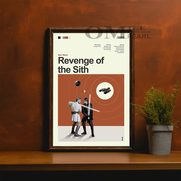 Mid Century Modern Revenge Of The Sith Movie Poster-image