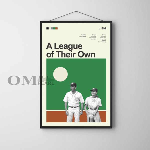 Mid Century Modern A League Of Their Own Movie Poster-image