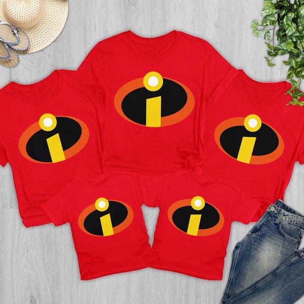 Personalized Superhero Family Matching Shirt, Superhero Group Costume Tee-image