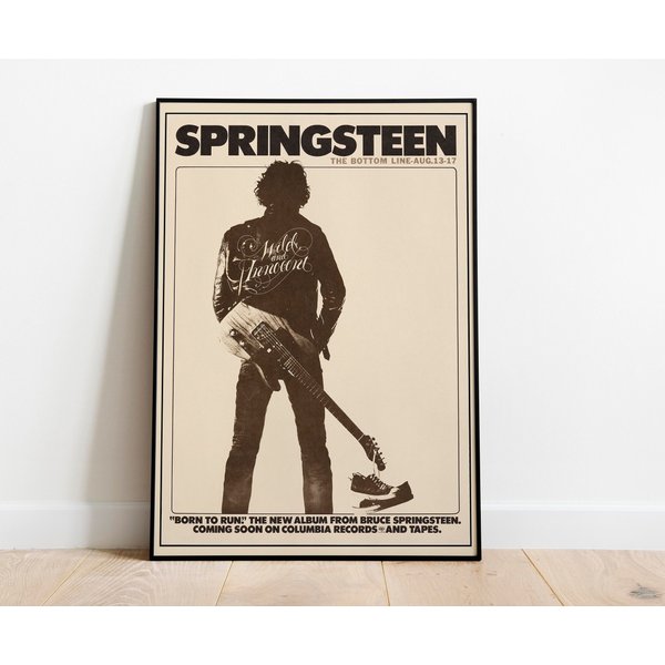 Bruce Springsteen Concert Poster, Bruce Springsteen Vintage Poster.-image