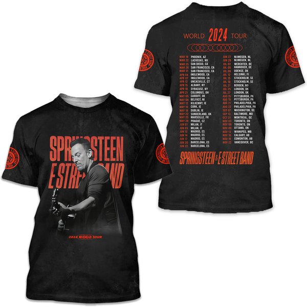 Bruce Springsteen & E Street Band World Tour 2024 T-Shirt-image