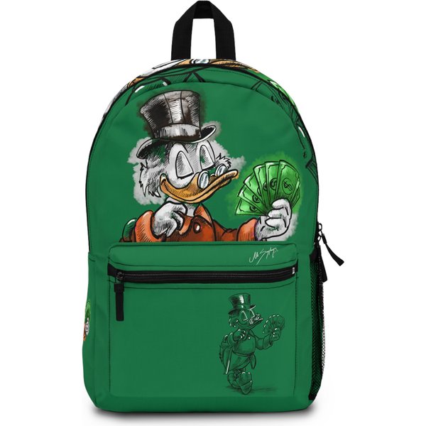 Scrooge Mcduck, Rich, Dollar, Gift Backpack, Birthday Gift Bag