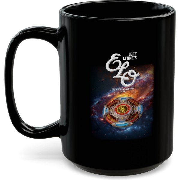 Jeff Lynne's Elo Over And Out Tour Black Mug (11oz, 15oz)