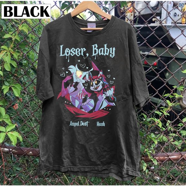Husk & Angel Dust Hazbin Hotel Characters Shirt, Angel Dust Morningstar-image
