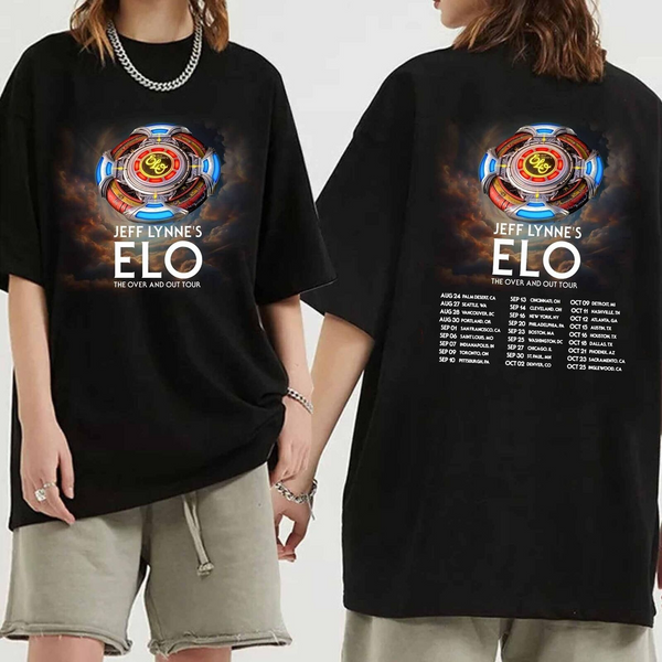 Jeff Lynne S Elo - The Over And Out Tour 2024 Shirt Jeff Lynne S Elo Band Fan-image