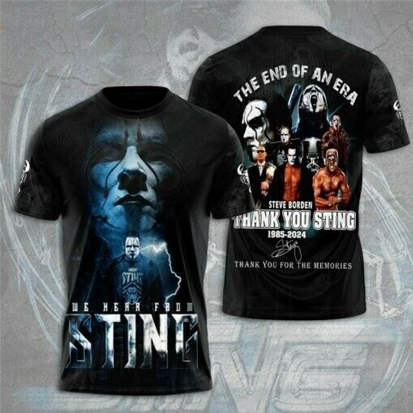 The End Of An Era Steve Borden Thank You Sting 1985-2024 Signature Shirt-image