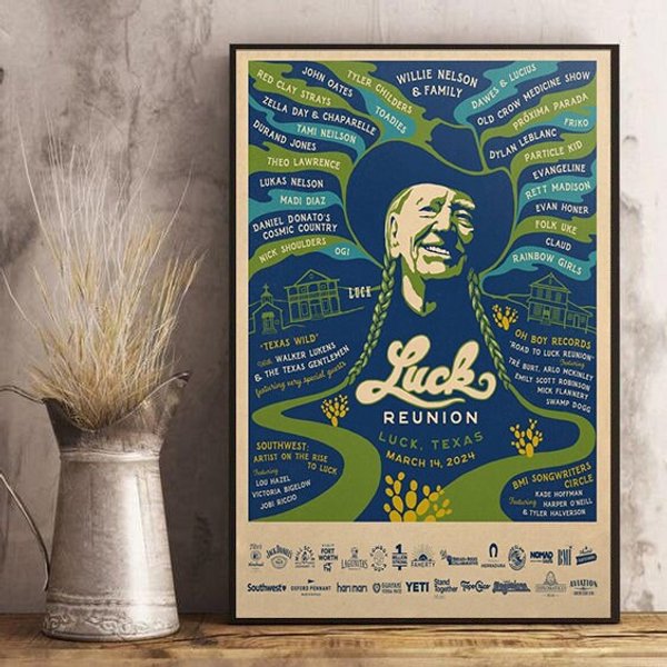 Nelson Tour March 14 2024 Luck Reunion Luck Tx Poster-image