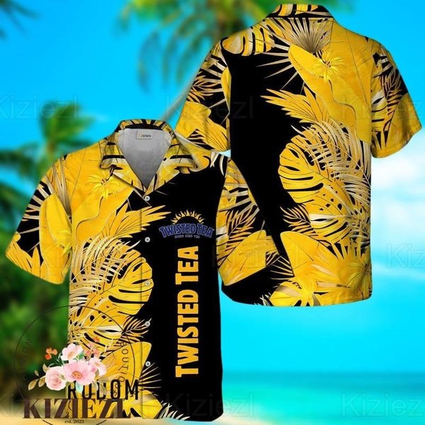 Twisted Tea Hawaiian Button-Up Shirt-image
