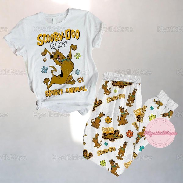 Scooby Doo Pajamas Set, Scooby Doo Womens Pajamas-image