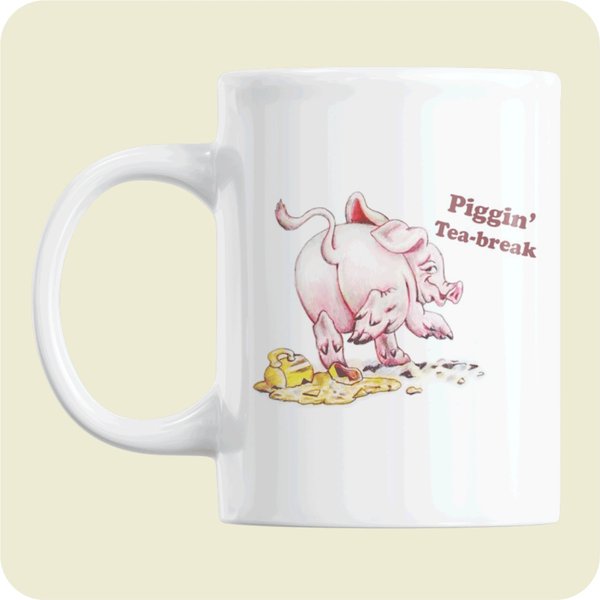 Piggin Tea Break Coffee Mug | Jlb Peep Show Gift