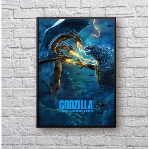 God Zilla King Of The Monsters Movie Artwork Cover Poster-image