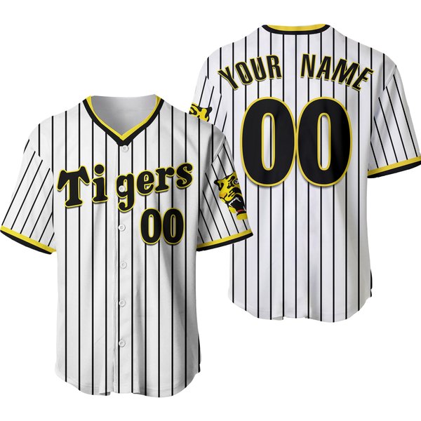 Men's Japan 2024 The Hanshin Tigers Funs Baseball Jerseys-image