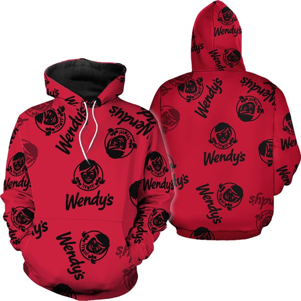 Wendy's Hoodie, Fast Food 3d Printed Hoodie