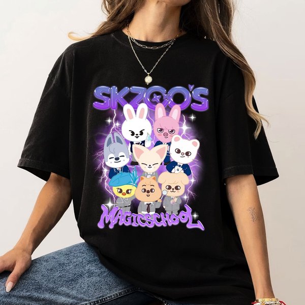 Stray Kids Skzoo Shirt, Skzoo Magic School Shirt, Skz Rock Star Shirt-image