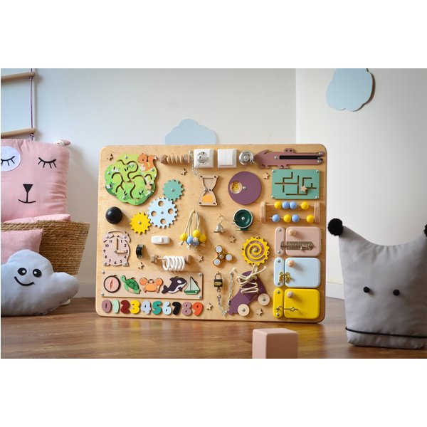 Large Busy Board,Busy Board 1 Year Old,Baby Busy Board Gift,Toddler Gift-image