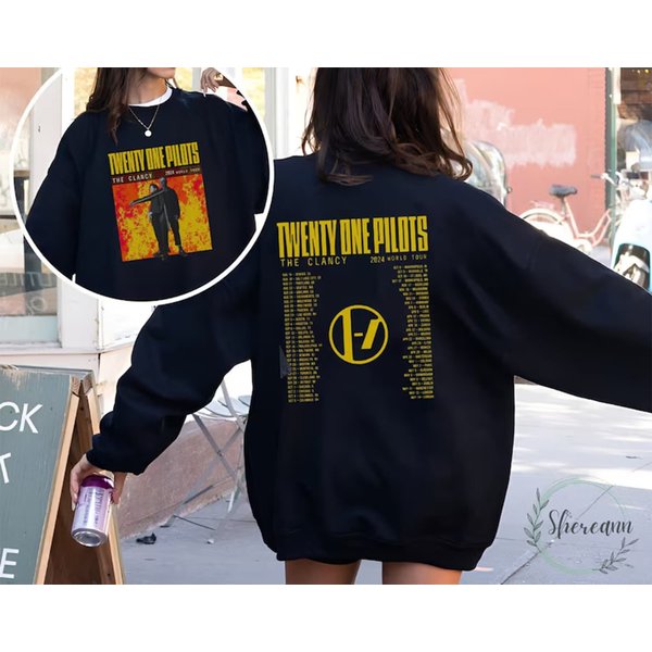 Pilotss Band 2024-2025 The Clancy World Tour Shirt, Pilotss Band 2024 Concert Shirt-image