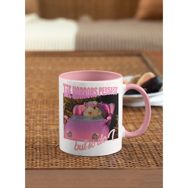 The Horrors Persist But So Do I Mug | Ceramic Mug | 11 Oz-image