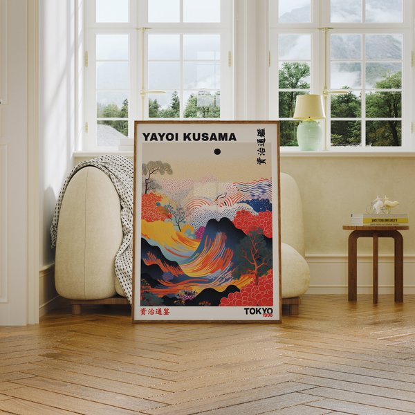 Yayoi Kusama Poster, Yayoi Kusama, Wave Print-image