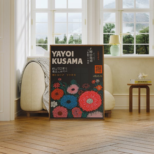 Yayoi Kusama Exhibition Poster, Yayoi Kusama Print-image