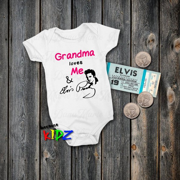Personalize This Elvis Inspired Baby Bodysuit