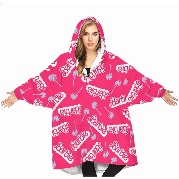 Barbie The Movie Snuddie Blanket Snoodie Hoodie-image