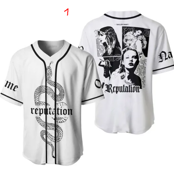 Customized Swiftiee Reputation Snake Baseball Jersey-image