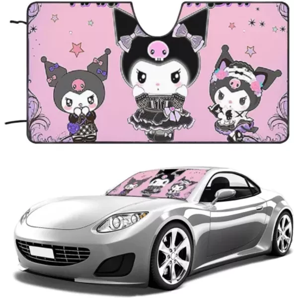 Car Windshield Sun Shade Kuromi
