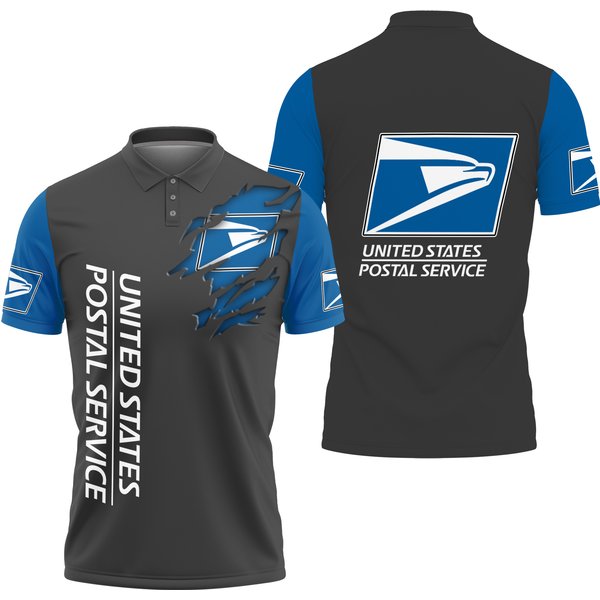 Postal Service United Sps 3d Printed Polo Shirt