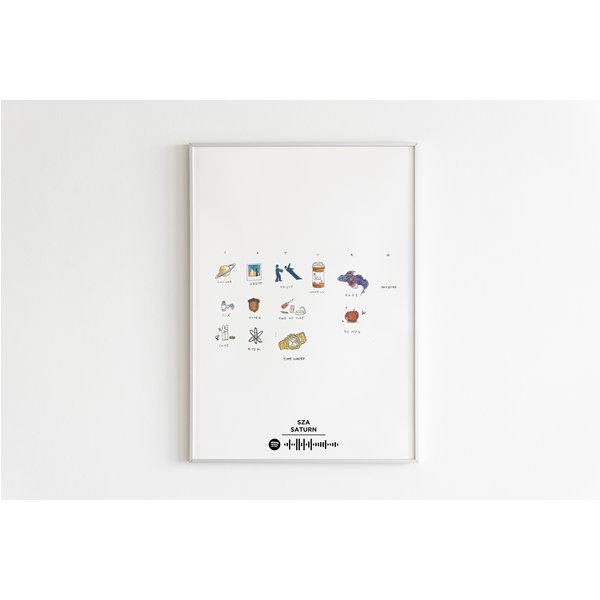 Sza - Saturn Album Poster, Album Cover Poster-image