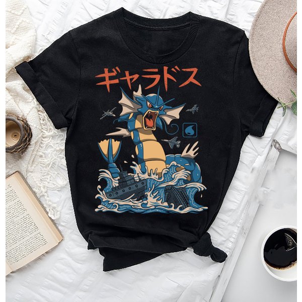 Gyarados Kaiju PokéMon T-Shirt-image