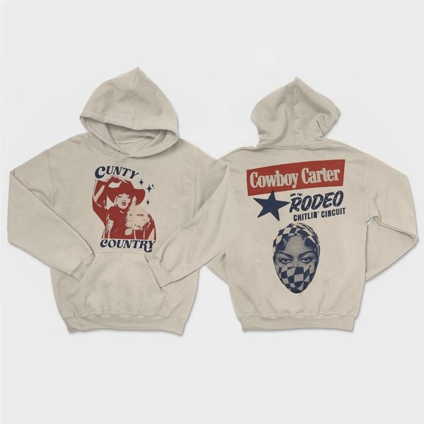 Unisex Cowboy Carter Beyonc Double Sided Hoodie, Cowboy Carter Hoodie, Country Music Shirt, Gift For Beyonc Fan-image