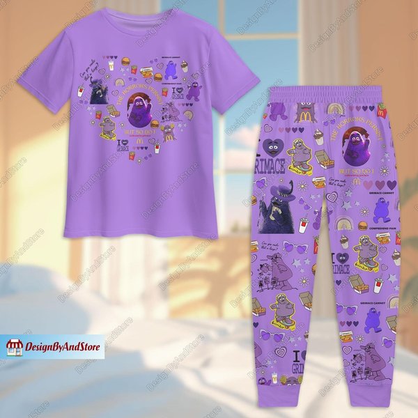 Grimace Shake Pajamas Set Collection-image