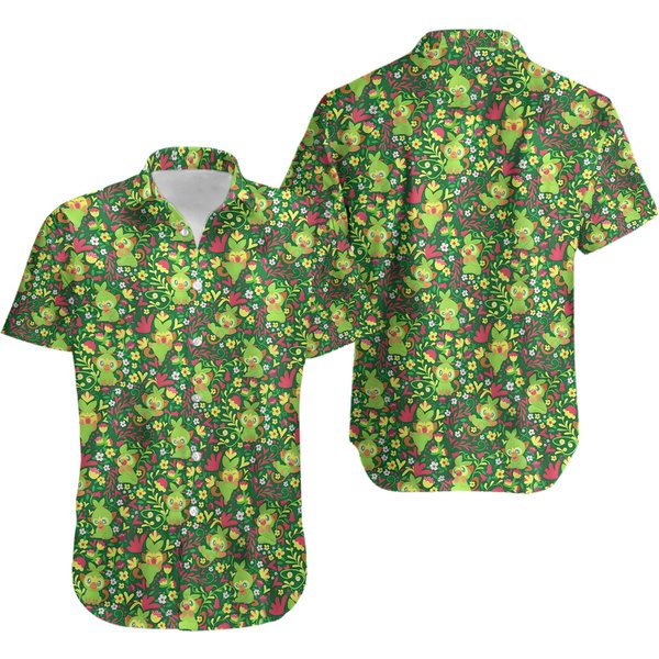 Grookey Ghost Hawaiian Shirt-image