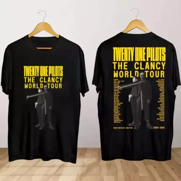 Pilotss Band The Clancy World Tour 2024 T Shirt-image