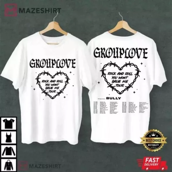 Grouplove Rock And Roll You Won’T Save Me Tour 2024 T-Shirt-image