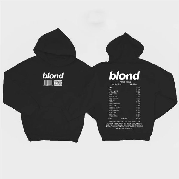 Frank Ocean Blonde Hoodie, Frank Ocean Blond Album List Hoodie