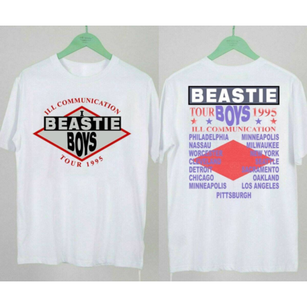 Vintage 1995 Beastie Boys Communication Tour Double Sided Shirt-image