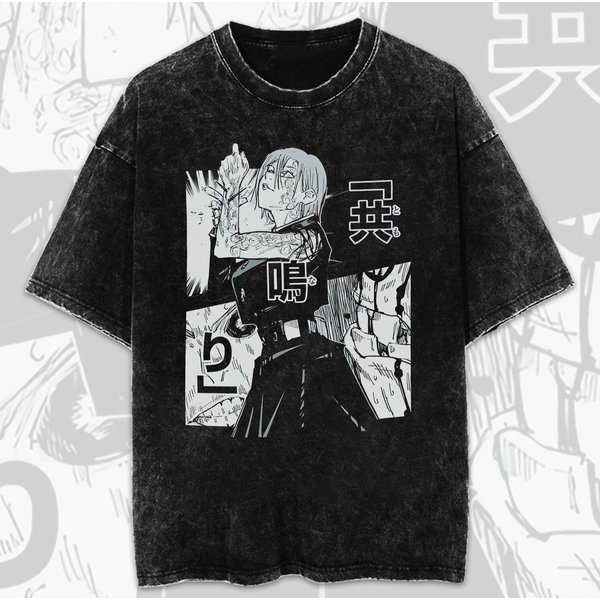 Vintage Kugisaki Nobara Mineral Wash Shirt, Anime Fan Shirt-image