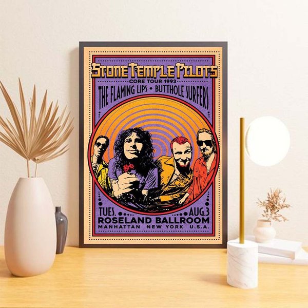 Aleakea Stone Temple Pilots 1993 Concert Vintage Poster-image